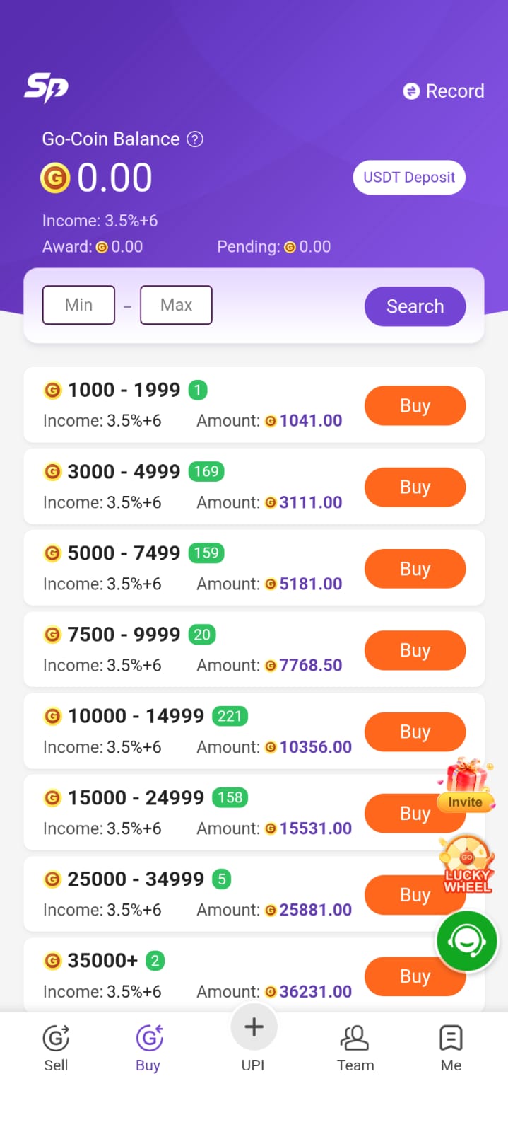 ShoppingPay Account Dashboard Screenshot